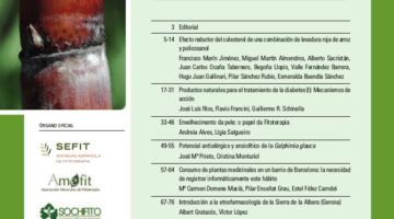 Revista de Fitoterapia 2016; 16 (1): Sumario