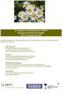 4 Congreso de Fitoterapia de la SEFIT