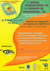 II Semana Internacional de Fitoterapia de Araraquara (SIFITO) e II Curso Internacional de Fitoterapia para profissionais da Sáude